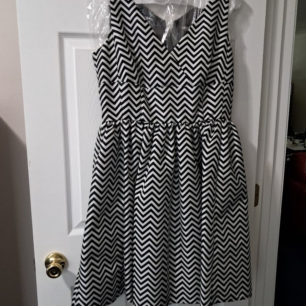 Halogen black and white ladies dress